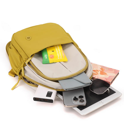 Fashion Outdoor Trendy Women's Bag Contrast Color Backpack