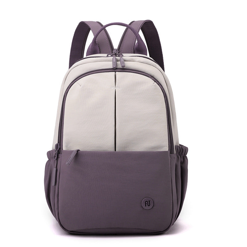 Fashion Outdoor Trendy Women's Bag Contrast Color Backpack