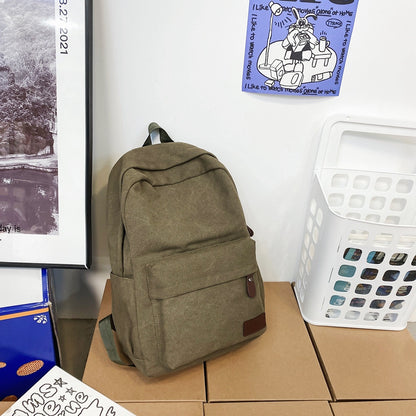 Canvas Backpack Large Capacity Outdoor Travel Oxford Cloth