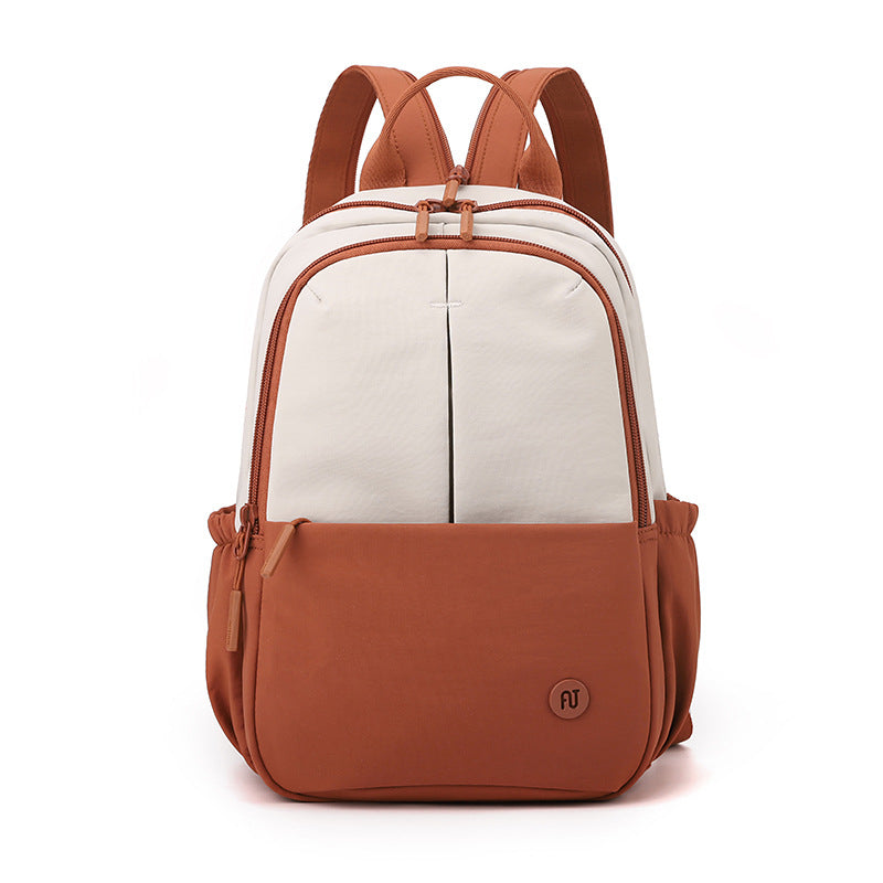 Fashion Outdoor Trendy Women's Bag Contrast Color Backpack