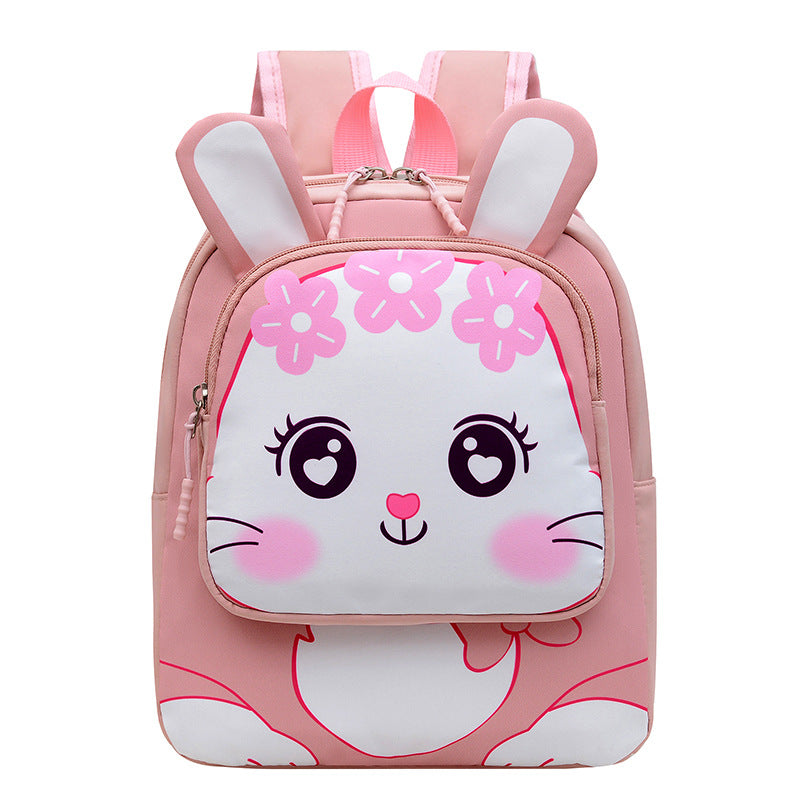 Kindergarten Fashion Burden Alleviation Backpack Cute Animal Image Macaron Color