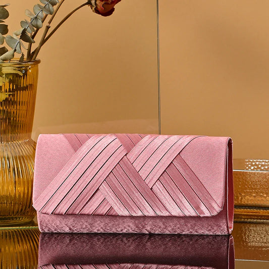 Sac de soirée élégant Rose Doré